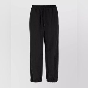 Burberry Golf Black Joggers Nova Check Trim on Back Pocket (M1)